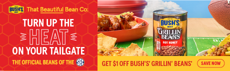 Bring the heat to gameday with Bush’s Grillin’ Beans—bold flavor from kickoff to final whistle!