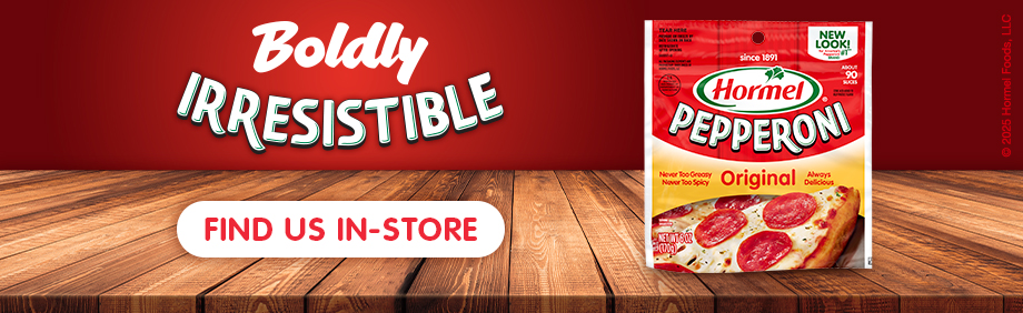 Hormel® Pepperoni is the ultimate upgrade for pizzas, sandwiches, and snack plates.