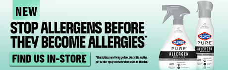 Allergens in your home can come from everyday things like pollen, dust, and pets. New Clorox Pure Allergen Neutralizer helps tackle them before they become allergies. Shop now!
